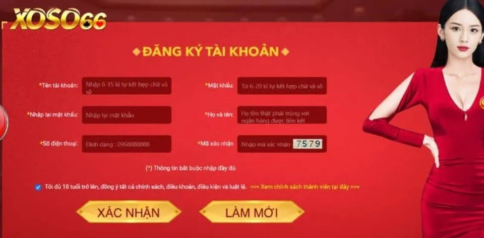 Cách đăng ký tài khoản Xoso66 trên điện thoại